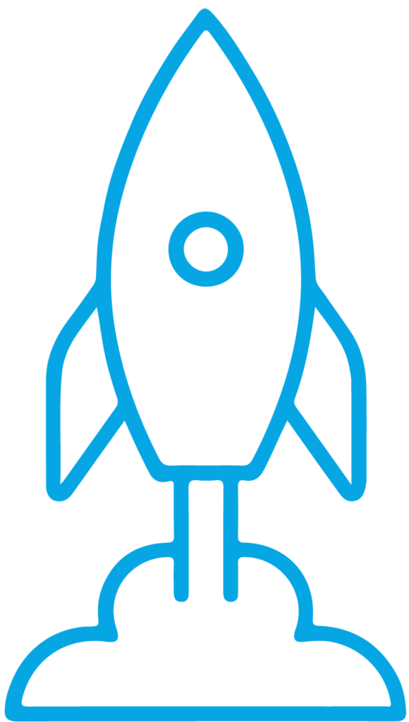 logo rocket azzurro